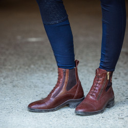 Botas de cuero Horze Jodhpur Highgate Paddock para mujer Castaño Marr&amp;oacute;n