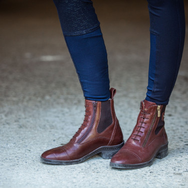 Botas de cuero Horze Jodhpur Highgate Paddock para mujer Castaño Marr&amp;oacute;n
