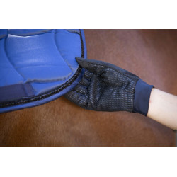 Guantes Equi-Theme Knit digital Negro / azúl marino