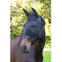 Máscara antimoscas con franjas Kerbl Negro