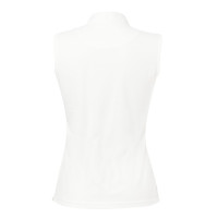 Polo Equi-Theme Mesh sin mangas Azúl marino, azúl / blanco