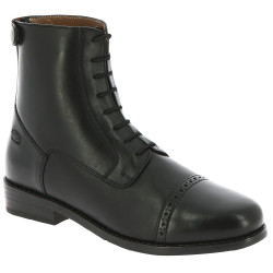 Botas con cordones y cremallera Equithème Deauville Negro