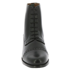 Botas con cordones y cremallera Equithème Deauville Negro