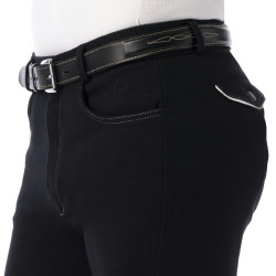 Pantalón Equi-Theme Pro Antracita / blanco Gris