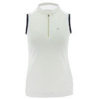 Polo mujer Equi-Theme Smoff sin mangas Blanco Polo mujer Equi-Theme Smoff sin mangas Blanco