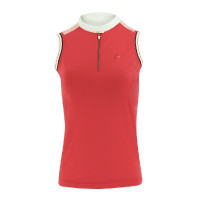 Polo mujer Equi-Theme Smoff sin mangas Fucsia Rosa