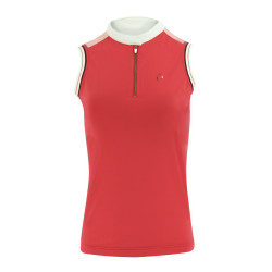 Polo mujer Equi-Theme Smoff sin mangas Fucsia Rosa