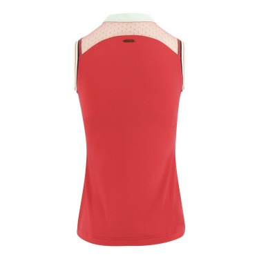 Polo mujer Equi-Theme Smoff sin mangas Fucsia Rosa