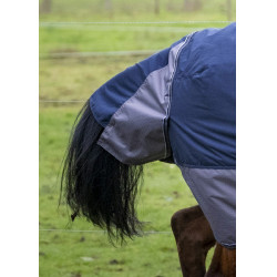 Manta Equi-Theme Tyrex 600 D Azúl marino / gris Manta Equi-Theme Tyrex 600 D Azúl marino / gris