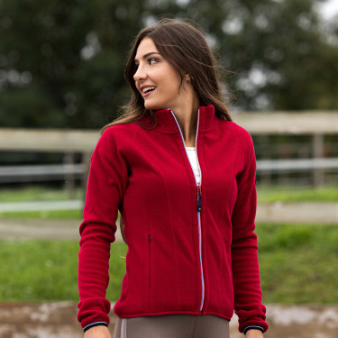 Chaqueta polar Equithème Lena Cereza Rojo Chaqueta polar Equithème Lena Cereza Rojo