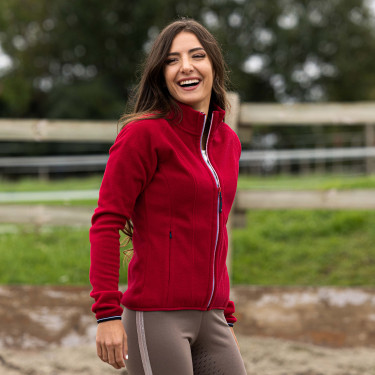 Chaqueta polar Equithème Lena Cereza Rojo Chaqueta polar Equithème Lena Cereza Rojo