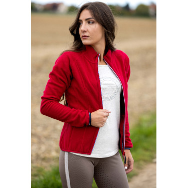 Chaqueta polar Equithème Lena Cereza Rojo Chaqueta polar Equithème Lena Cereza Rojo