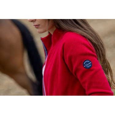 Chaqueta polar Equithème Lena Cereza Rojo Chaqueta polar Equithème Lena Cereza Rojo