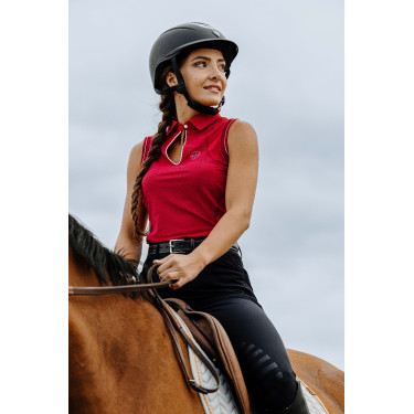 Polo Equithème Sarah Cereza Rojo