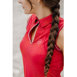 Polo Equithème Sarah Cereza Rojo