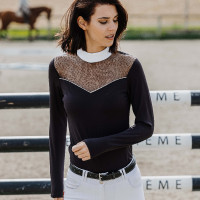 Polo Equithème Valencia Negro