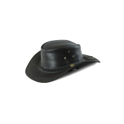 Sombrero vaquero trenzado de cuero Lakota Sombrero vaquero trenzado de cuero Lakota