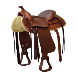 Silla western Prim Lakota cuero Castaño Marr&amp;amp;amp;oacute;n