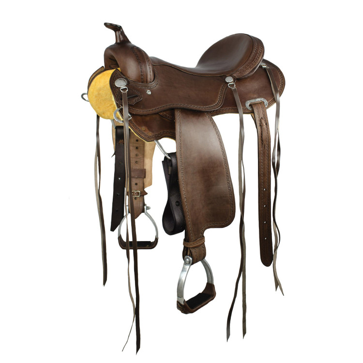 Silla western trail faldón redondo full quarter 8020