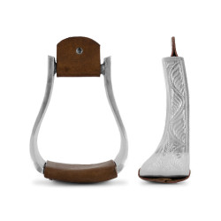 Estribos western Lakota eco de aluminio y cuero