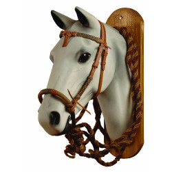 Set bosal Pool's de cuero trenzado D488