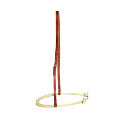 Noseband Pool's 555 de cuero con rawhide Noseband Pool's 555 de cuero con rawhide