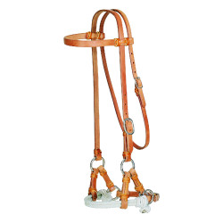 Side-pull western Pool's 2raw de cuero Side-pull western Pool's 2raw de cuero