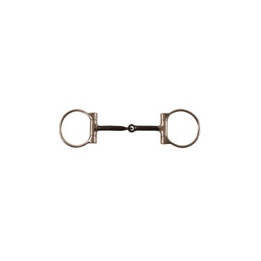 Mors western en D Pool de acero inoxidable con inserciones de cobre y extremos negros