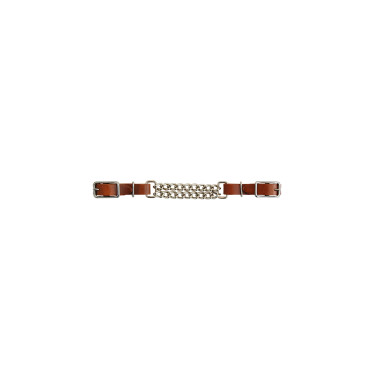 Gourmette de cuero Lakota con doble cadena Gourmette de cuero Lakota con doble cadena