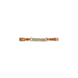 Gourmette de cuero Lakota con doble cadena Gourmette de cuero Lakota con doble cadena