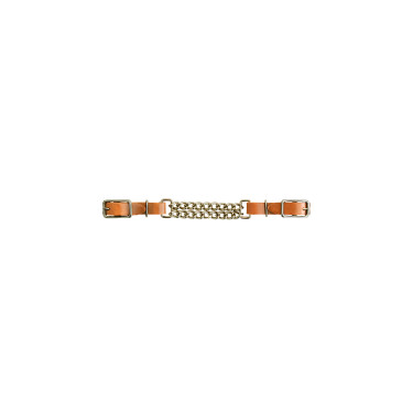 Gourmette de cuero Lakota con doble cadena Gourmette de cuero Lakota con doble cadena