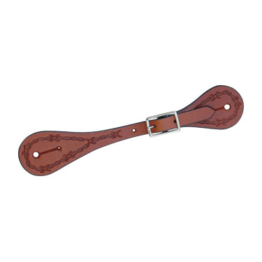Correas de espuelas Pool's alambre de púas Castaño Marr&amp;amp;amp;oacute;n