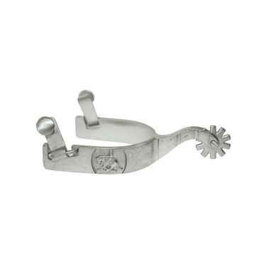 Espuelas western Pool's acero cepillado Top Reining