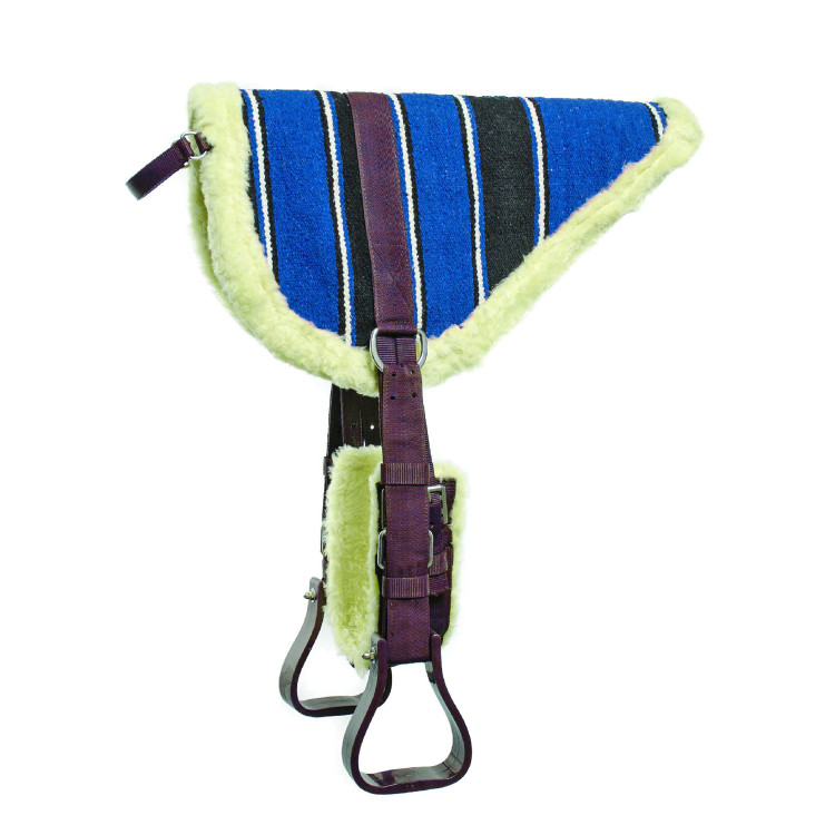 Manta de montar a pelo navajo Lakota con estribos y cincha Manta de montar a pelo navajo Lakota con estribos y cincha