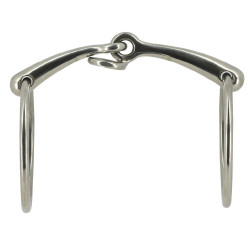 Filete de 2 anillas Metalab de acero inoxidable con tope