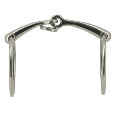 Filete de 2 anillas Metalab de acero inoxidable con tope