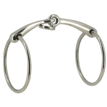 Filete de 2 anillas Metalab de acero inoxidable con tope