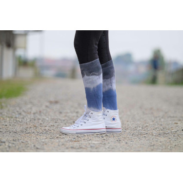 Calcetines Equithème Havana Azúl marino / gris