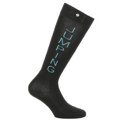 Calcetines EQUITHÈME Jumping Negro / azúl