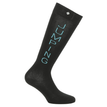Calcetines EQUITHÈME Jumping Negro / azúl