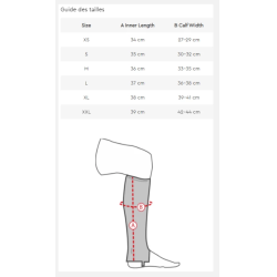 Polainas de cuero PU con purpurina Horze Sabrina Negro