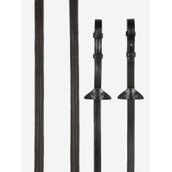 Riendas de goma LeMieux Marrón / plata Riendas de goma LeMieux Marrón / plata