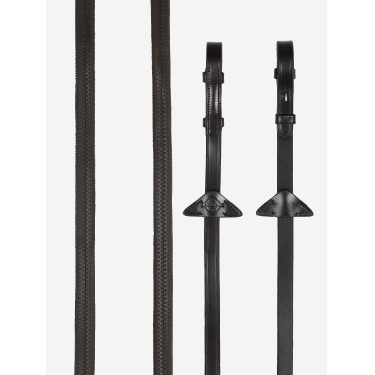 Riendas de goma LeMieux Marrón / plata Riendas de goma LeMieux Marrón / plata