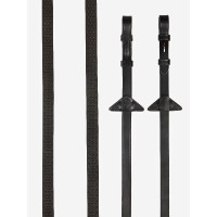Riendas de goma blanda LeMieux Marrón / plata