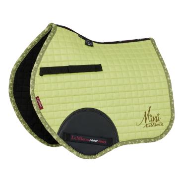 Mantilla Mini LeMieux Suede Jump Square Kiwi Kaki