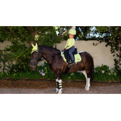 Mantilla Mini LeMieux Suede Jump Square Kiwi Kaki