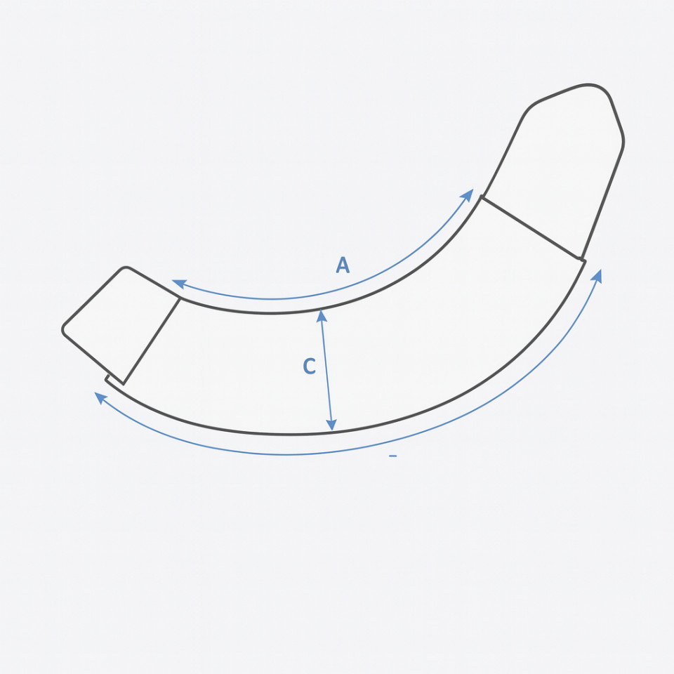 Ilustración de la guía de tallas para Campanas Kingsland