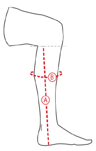 Ilustración de la guía de tallas para Botas y botines Horze