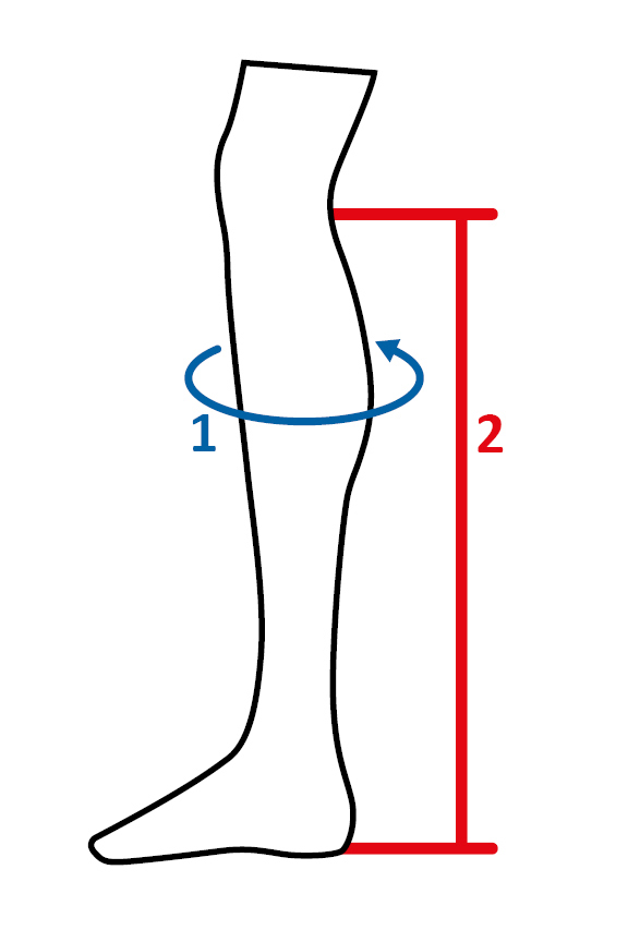 Ilustración de la guía de tallas para Botas HKM